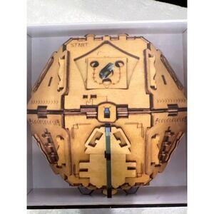Puzzle Potato The Philosopher's Stone Wooden Puzzle Box Resettable Brain Teaser